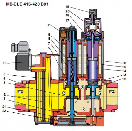  Мультиблок MB-DLE 407 B01 S50 фото в интернет-магазине ALEV